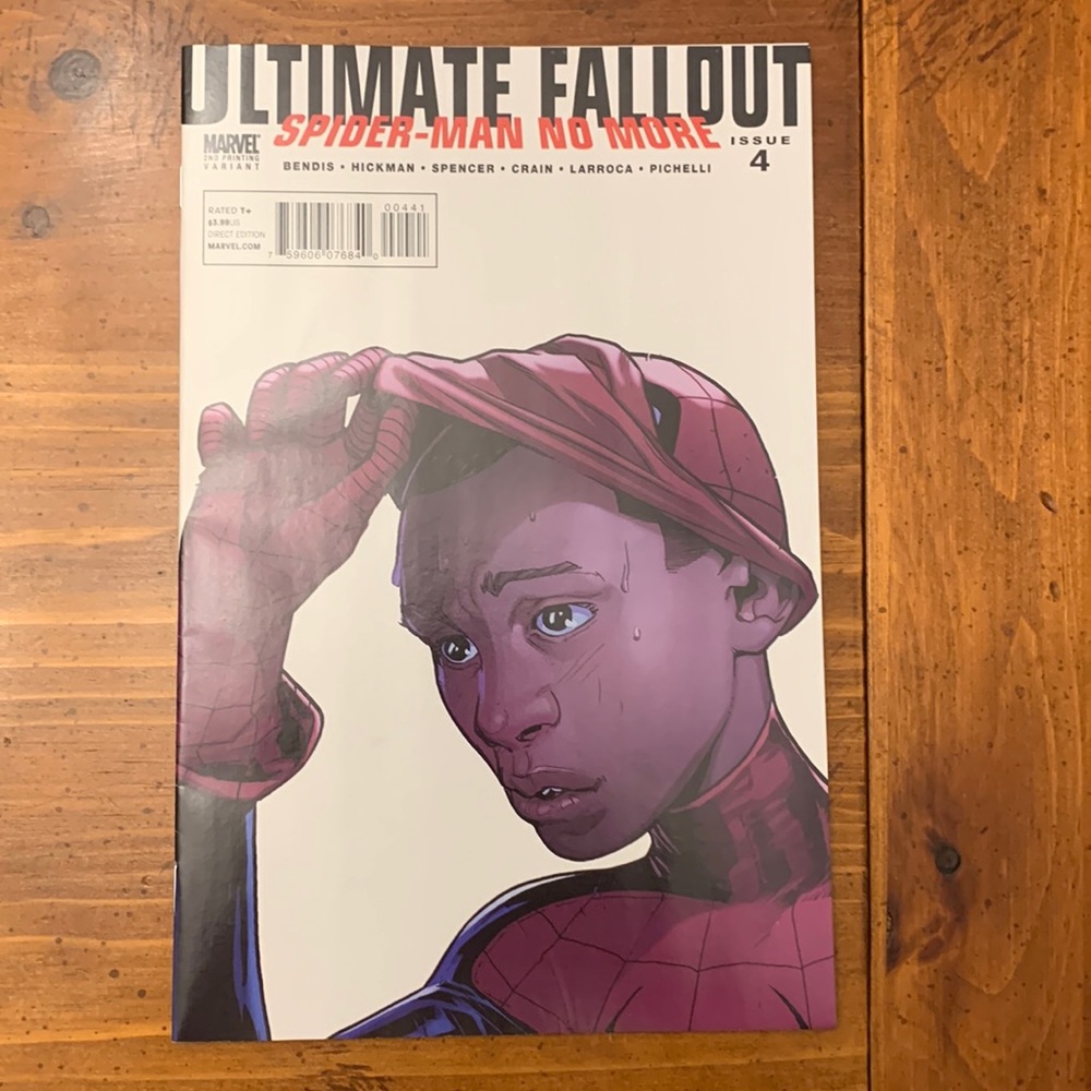 Ultimate Fallout: Spider-man no more 4/ Second printing variant